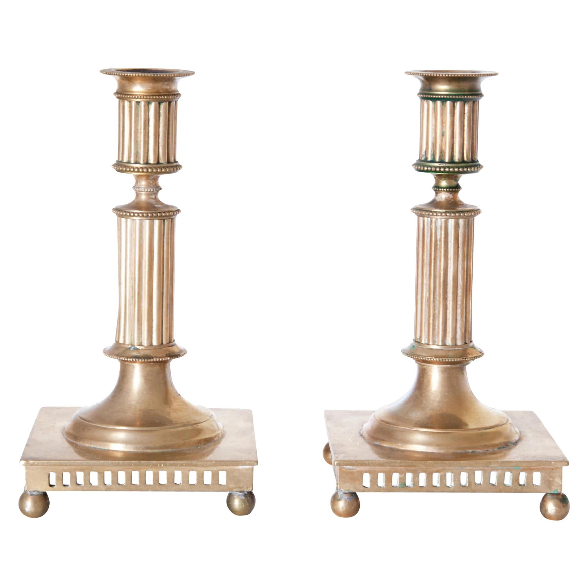 Pair of Candlesticks, Sweden, 1811