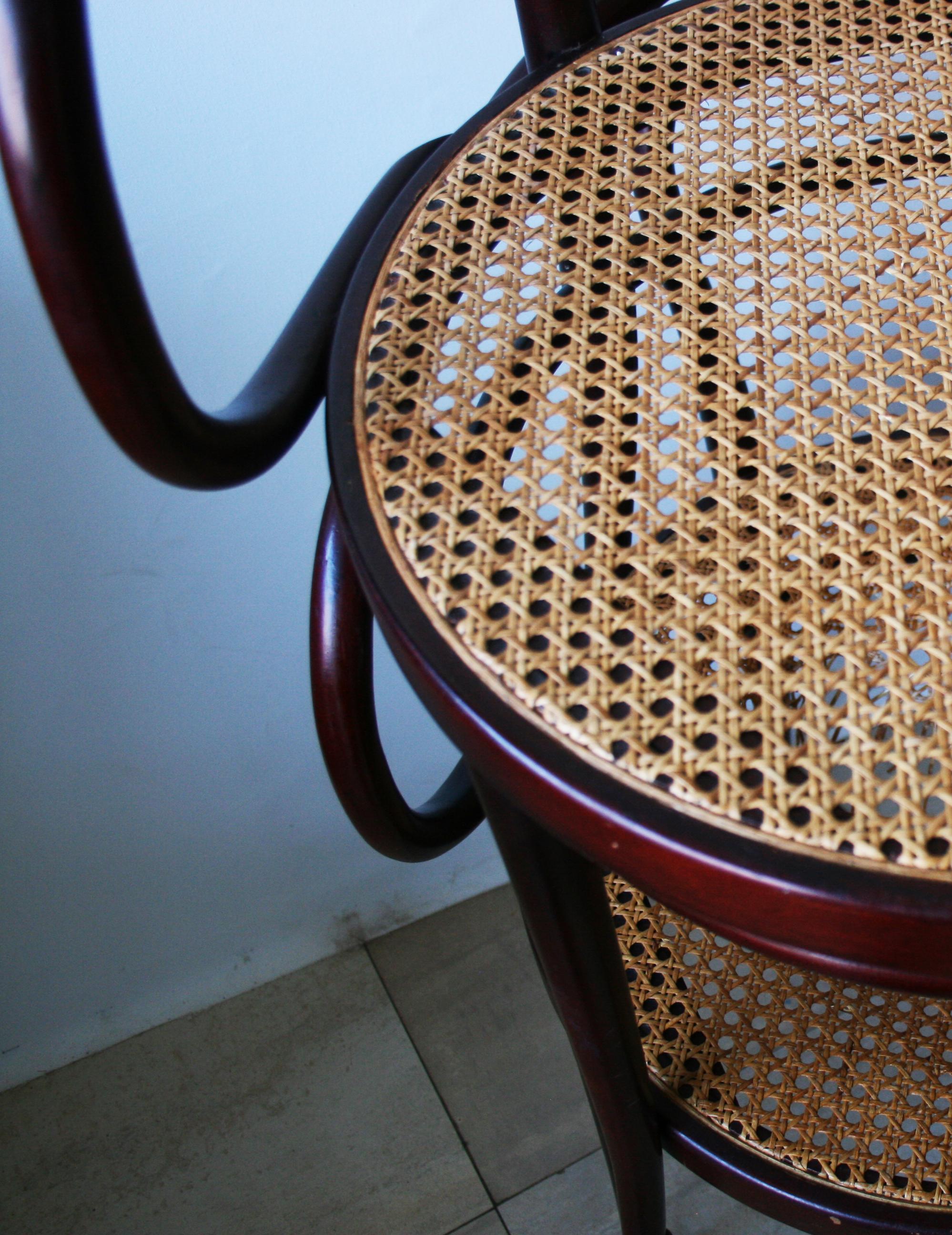 Thonet 209 , Pair of Cane and Bentwood Chairs after Thonet  5