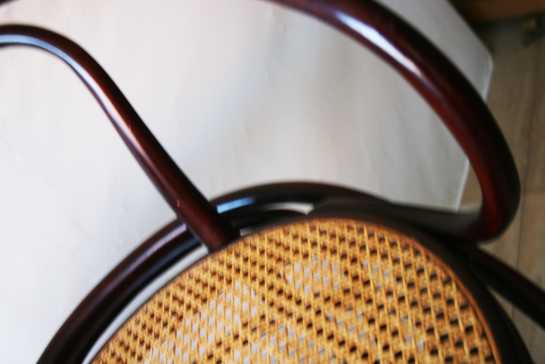 Pair of Cane and Bentwood Chairs after Thonet 209, 1950s 7