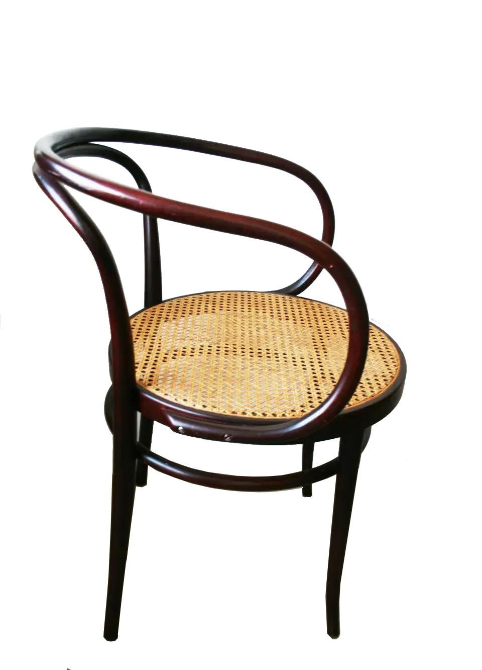 Thonet 209 , Pair of Cane and Bentwood Chairs after Thonet 13