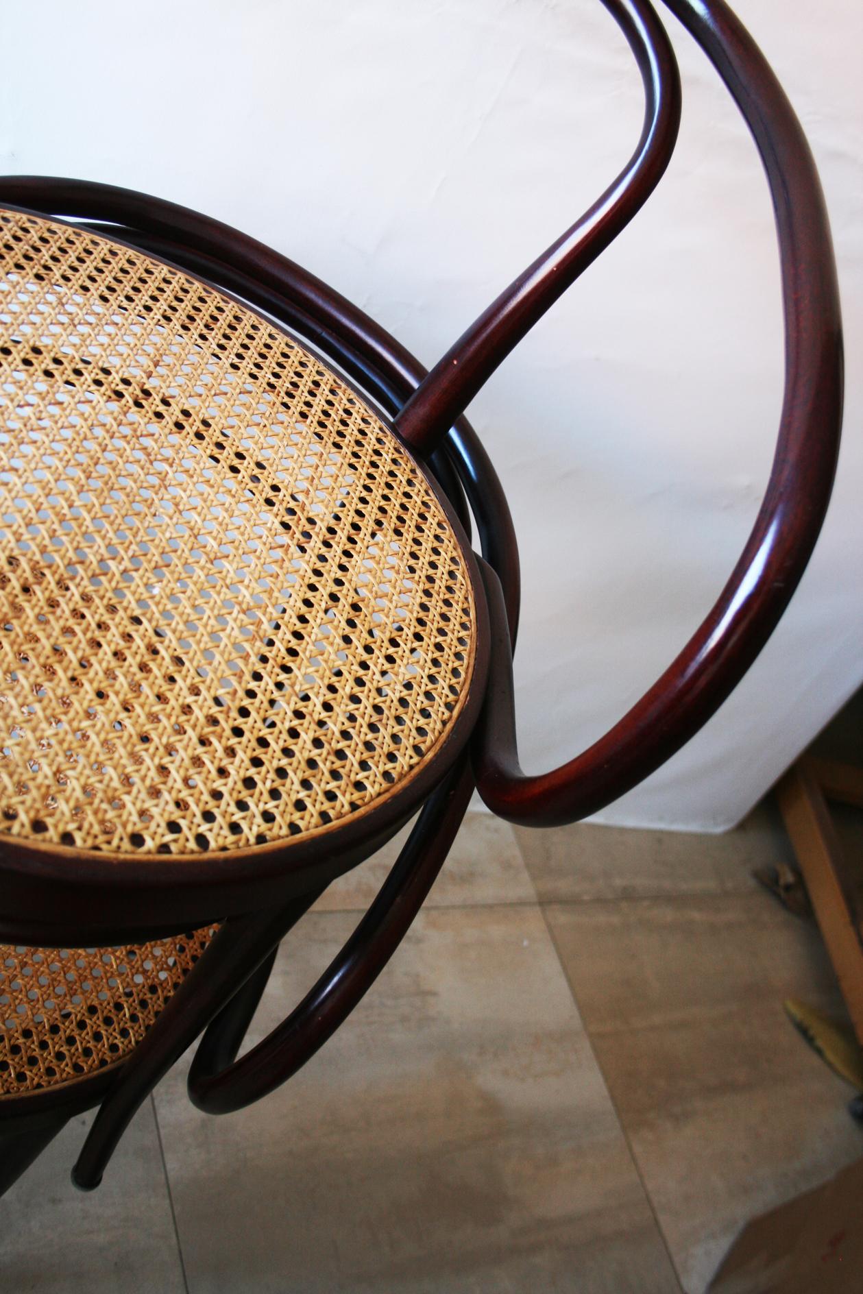 Thonet 209 , Pair of Cane and Bentwood Chairs after Thonet  2