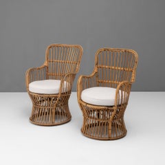 Pair of Cane Armchairs