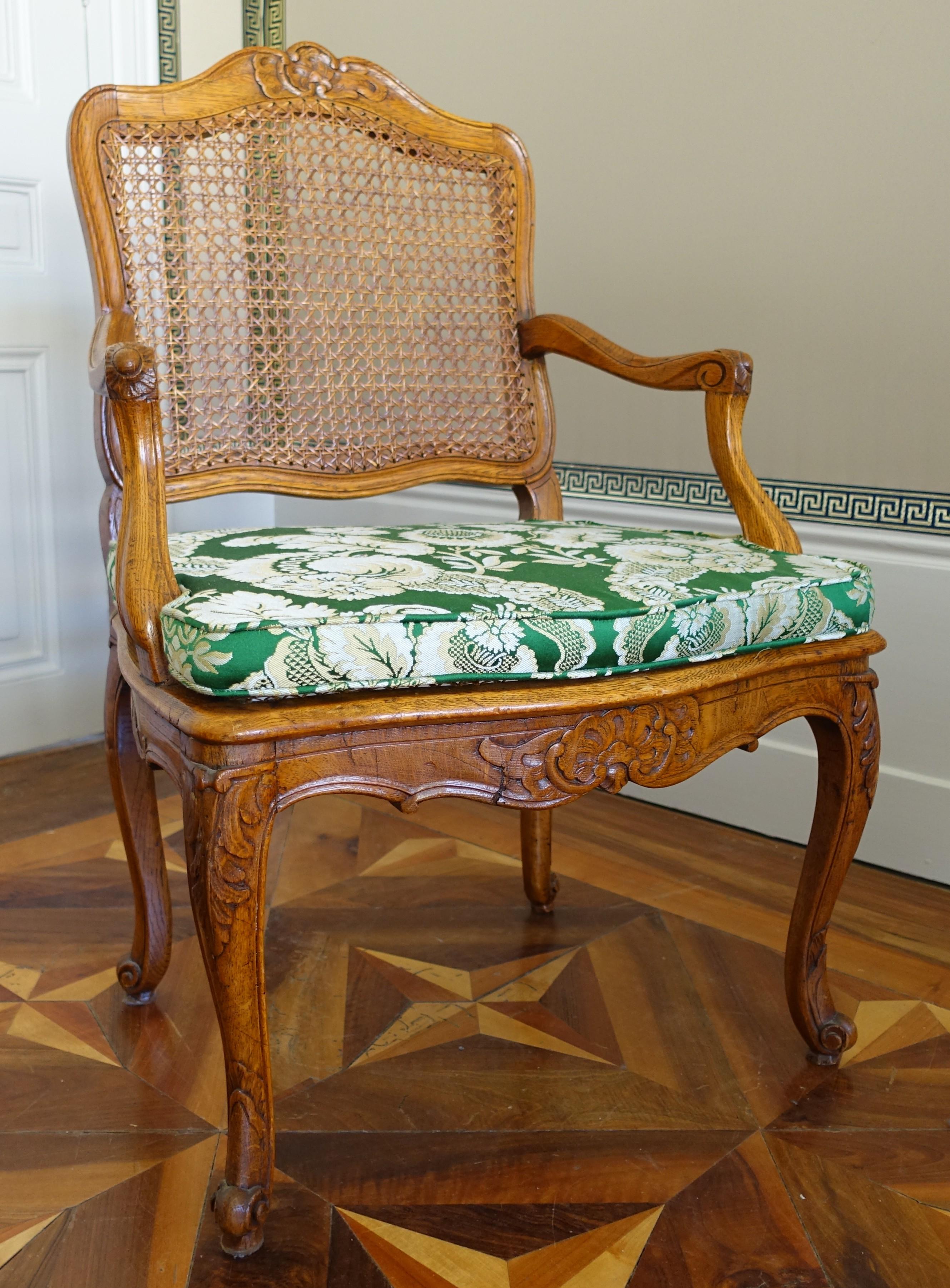 Paar Rohrsessel - Periode Louis XV - 18. (Französisch) im Angebot