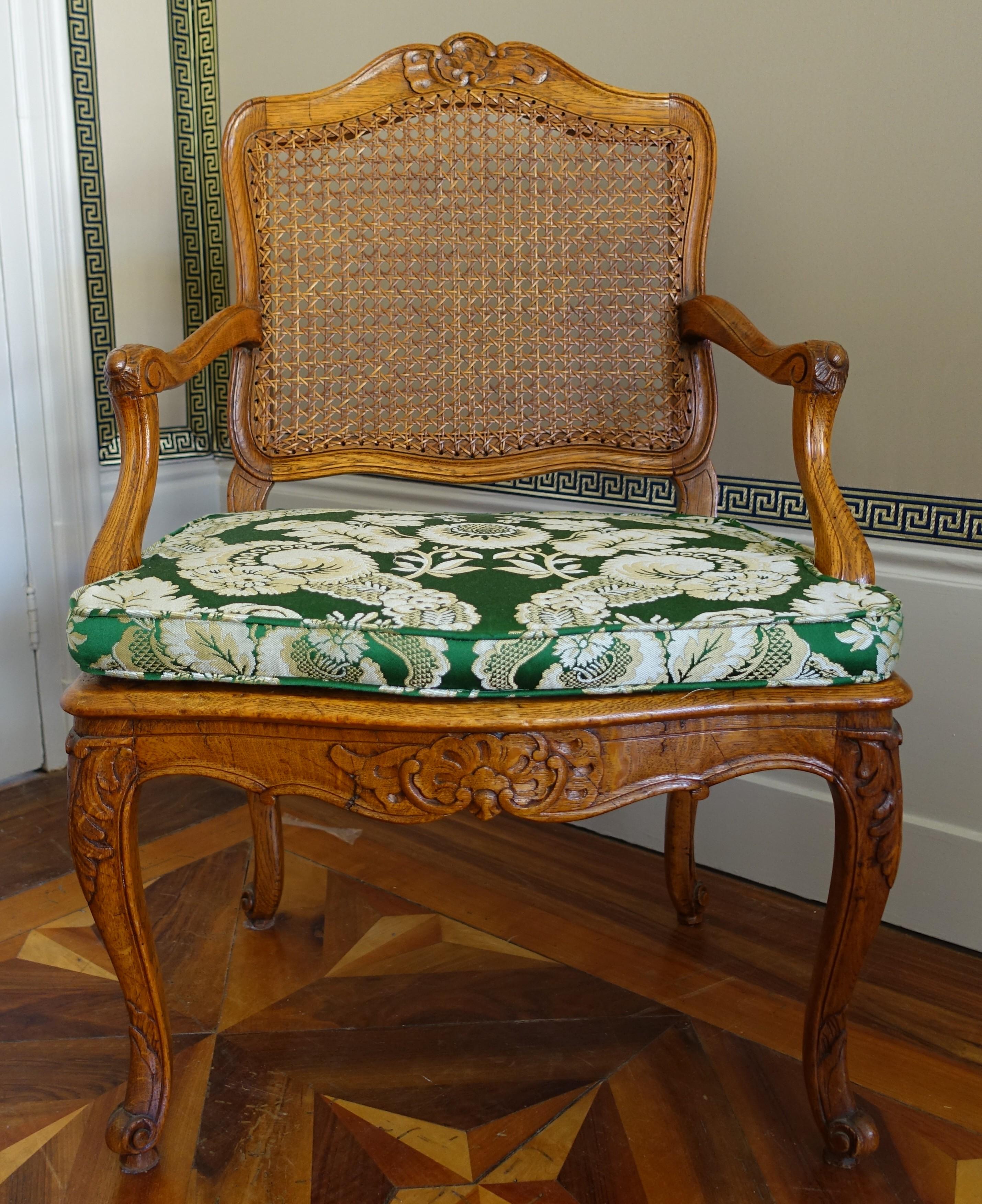 Paar Rohrsessel - Periode Louis XV - 18. im Zustand „Gut“ im Angebot in GRENOBLE, FR