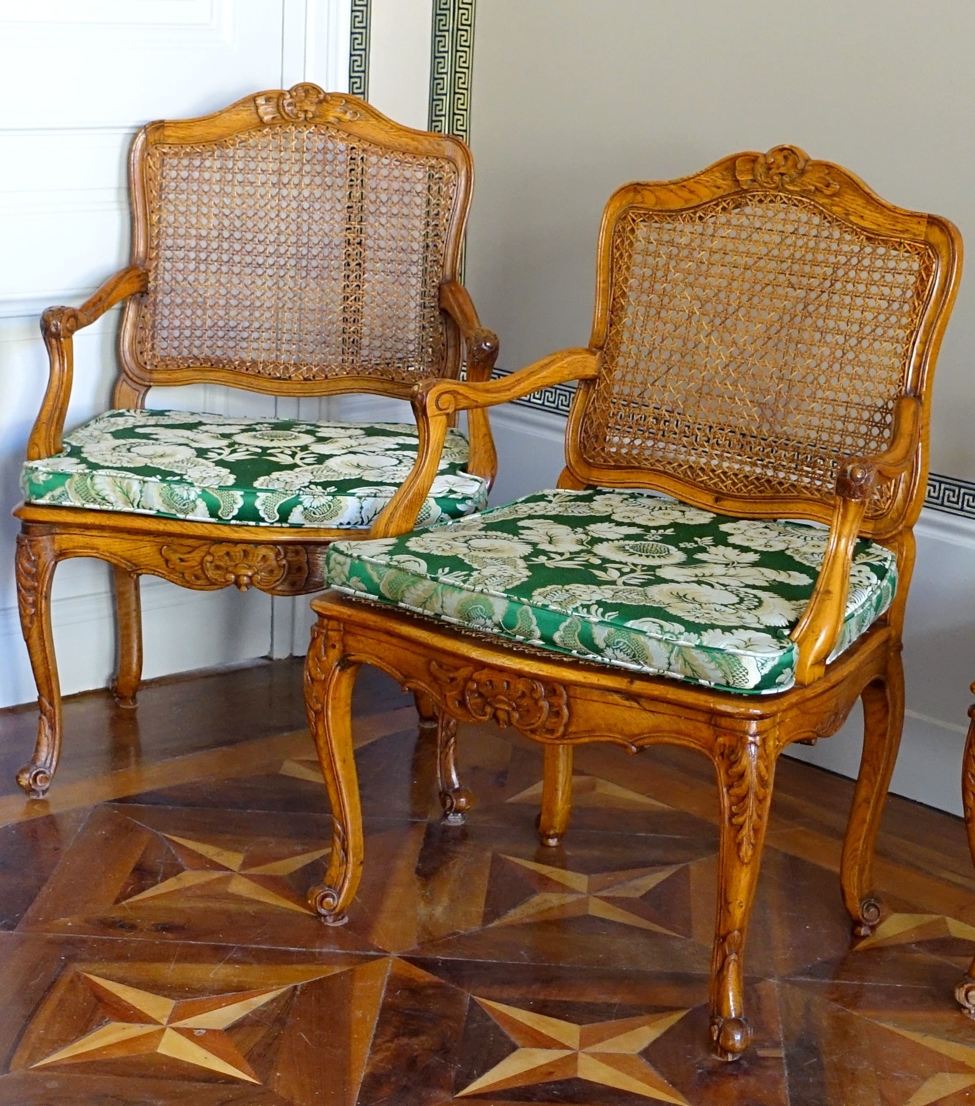 Paar Rohrsessel - Periode Louis XV - 18. im Angebot