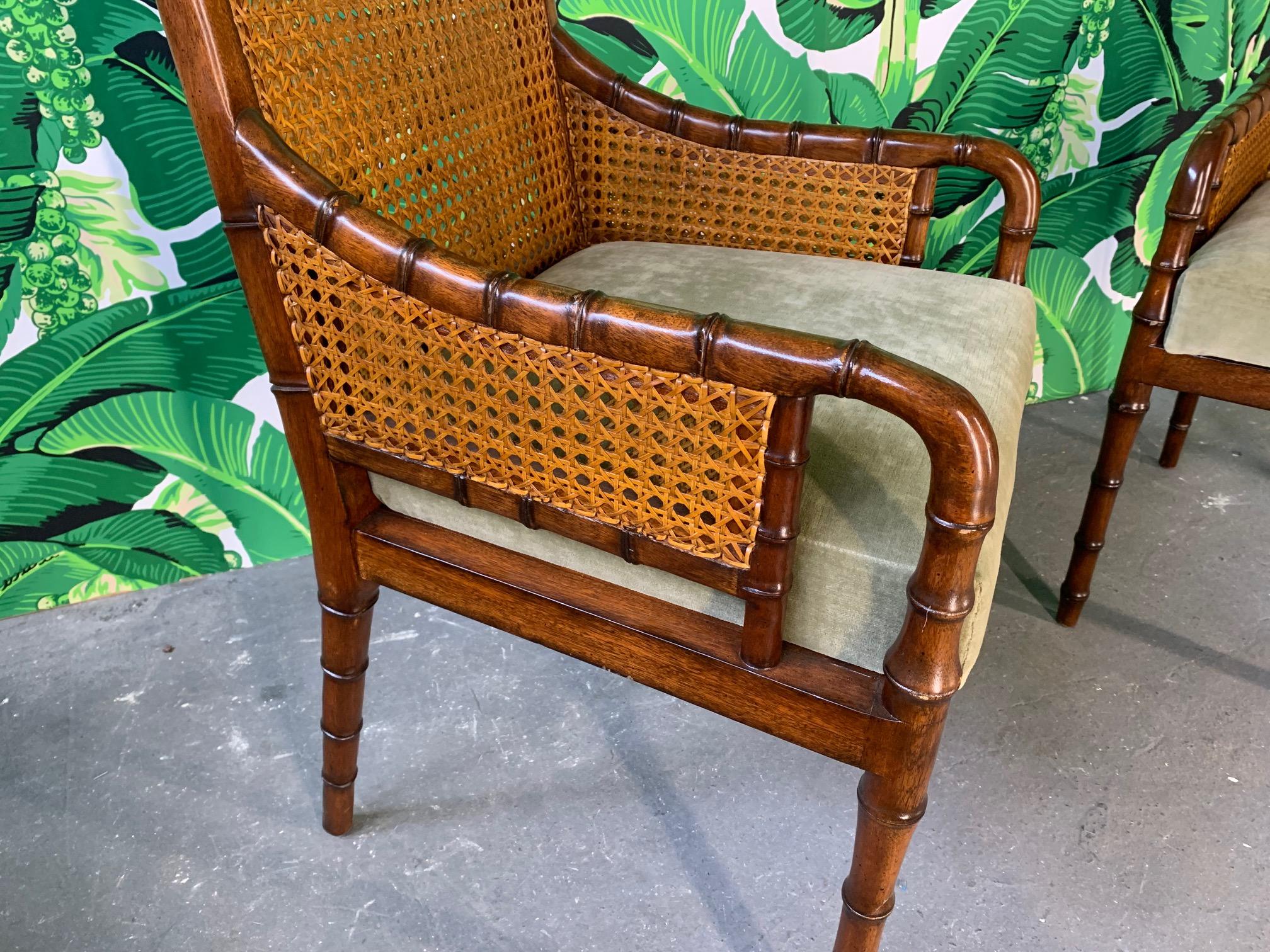 cane and bamboo chairs