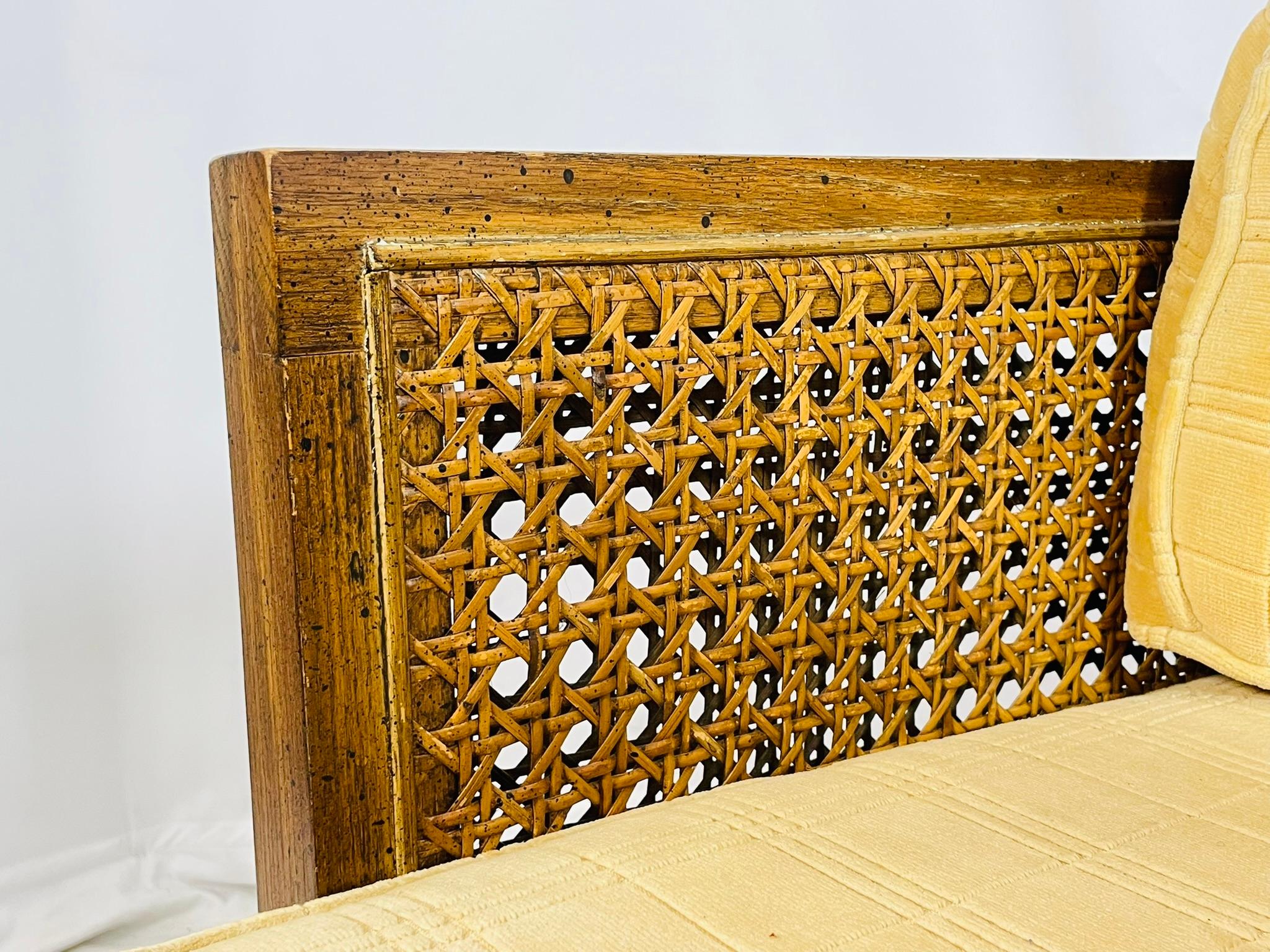 Coppia di sedie da salotto con schienale a canne di Debu Furniture, USA anni '70 in vendita 5