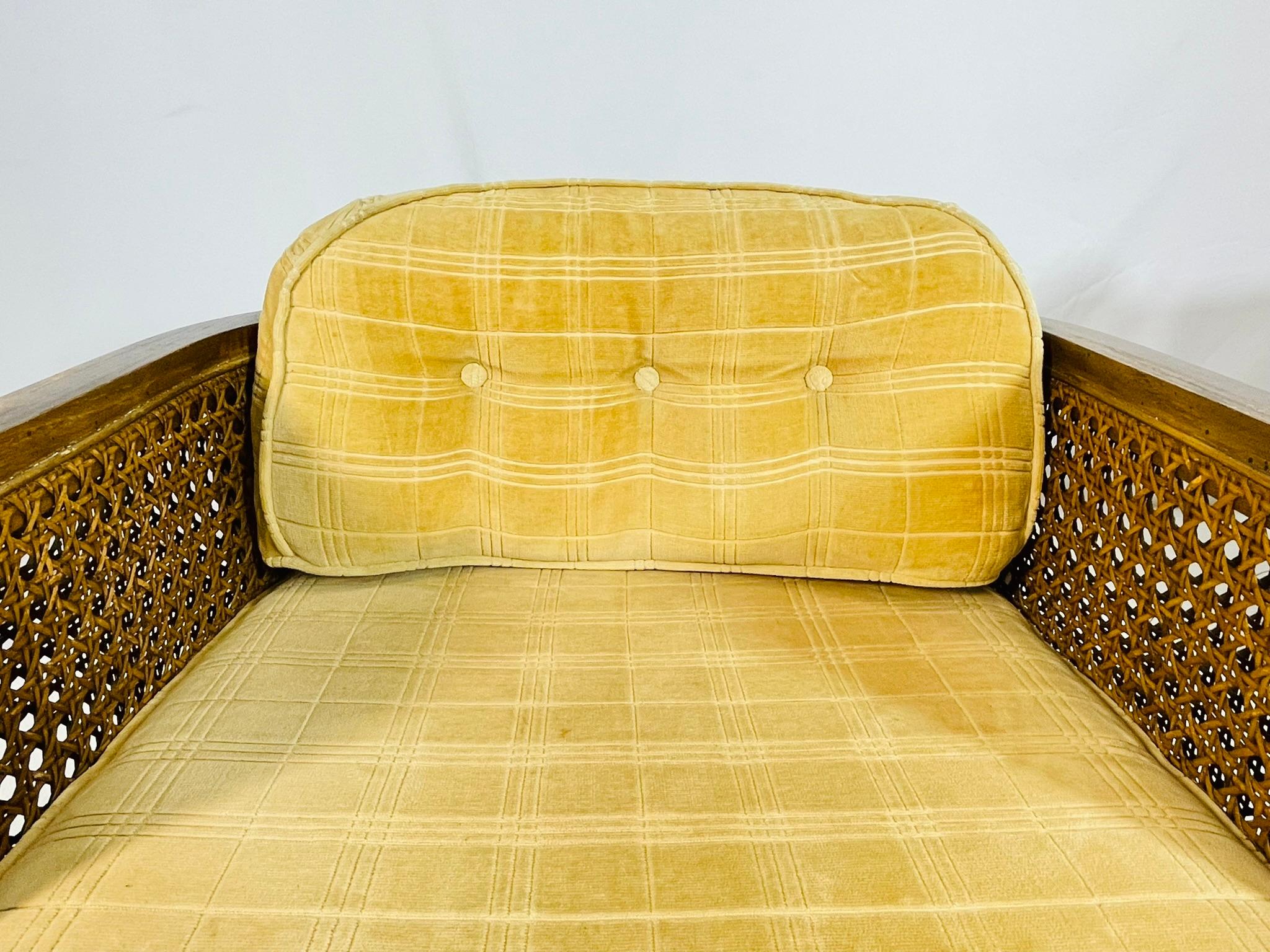 Coppia di sedie da salotto con schienale a canne di Debu Furniture, USA anni '70 in vendita 8