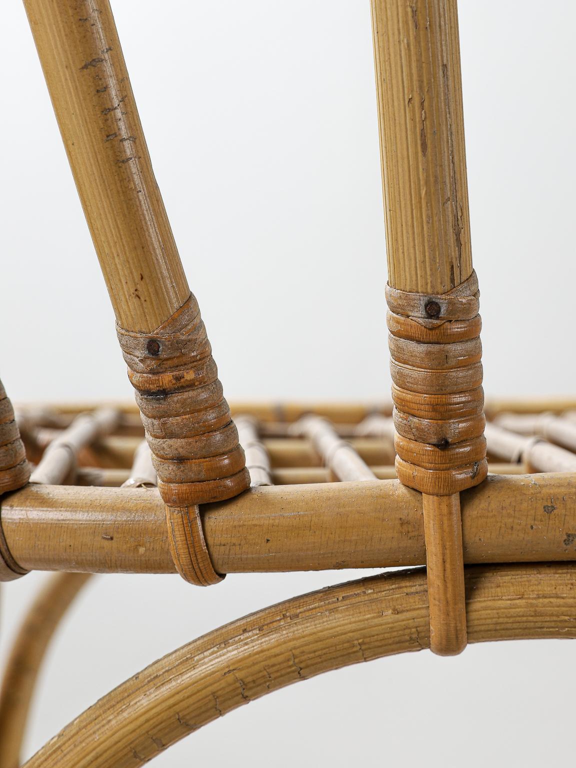 Paire de chaises en bambou et rotin de Josef Frank en vente 11