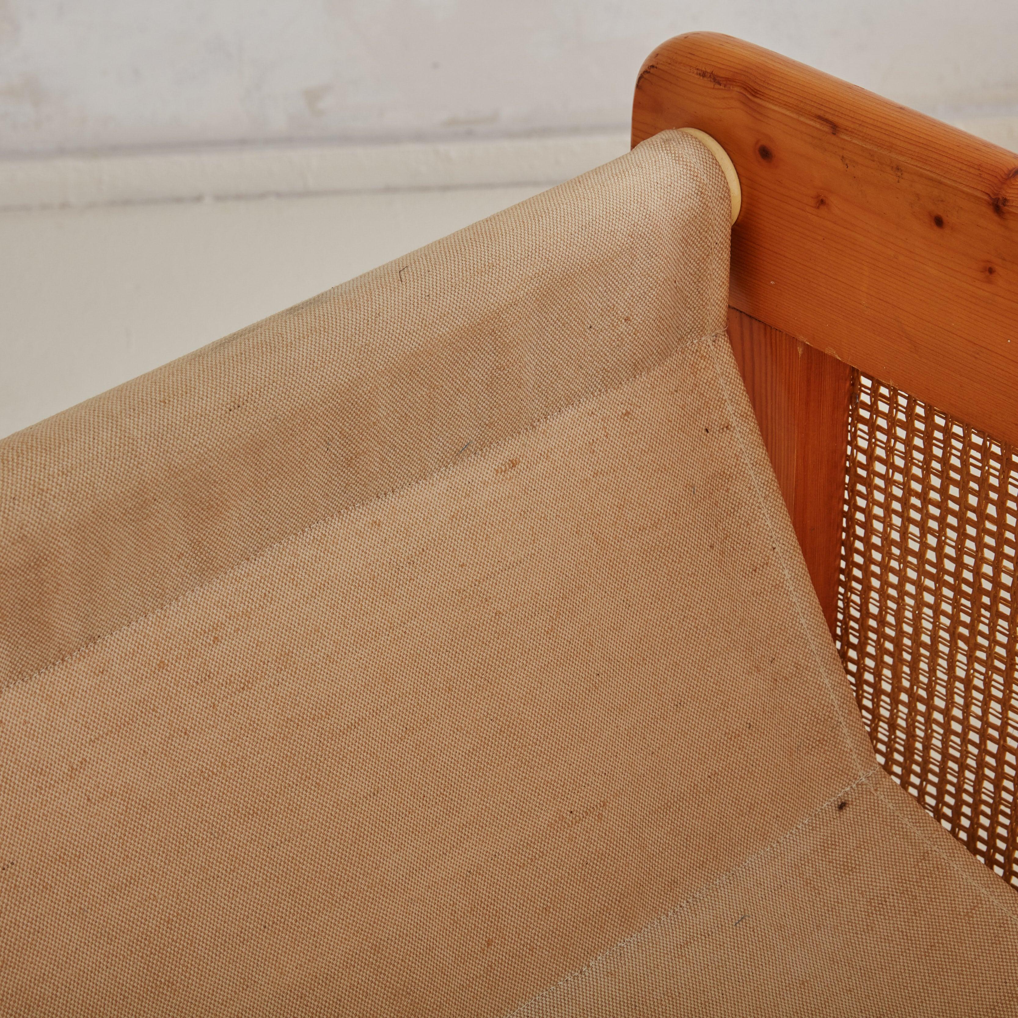 Paire de chaises longues en rotin par Evoluzione, Italie, années 1970 Bon état - En vente à Chicago, IL