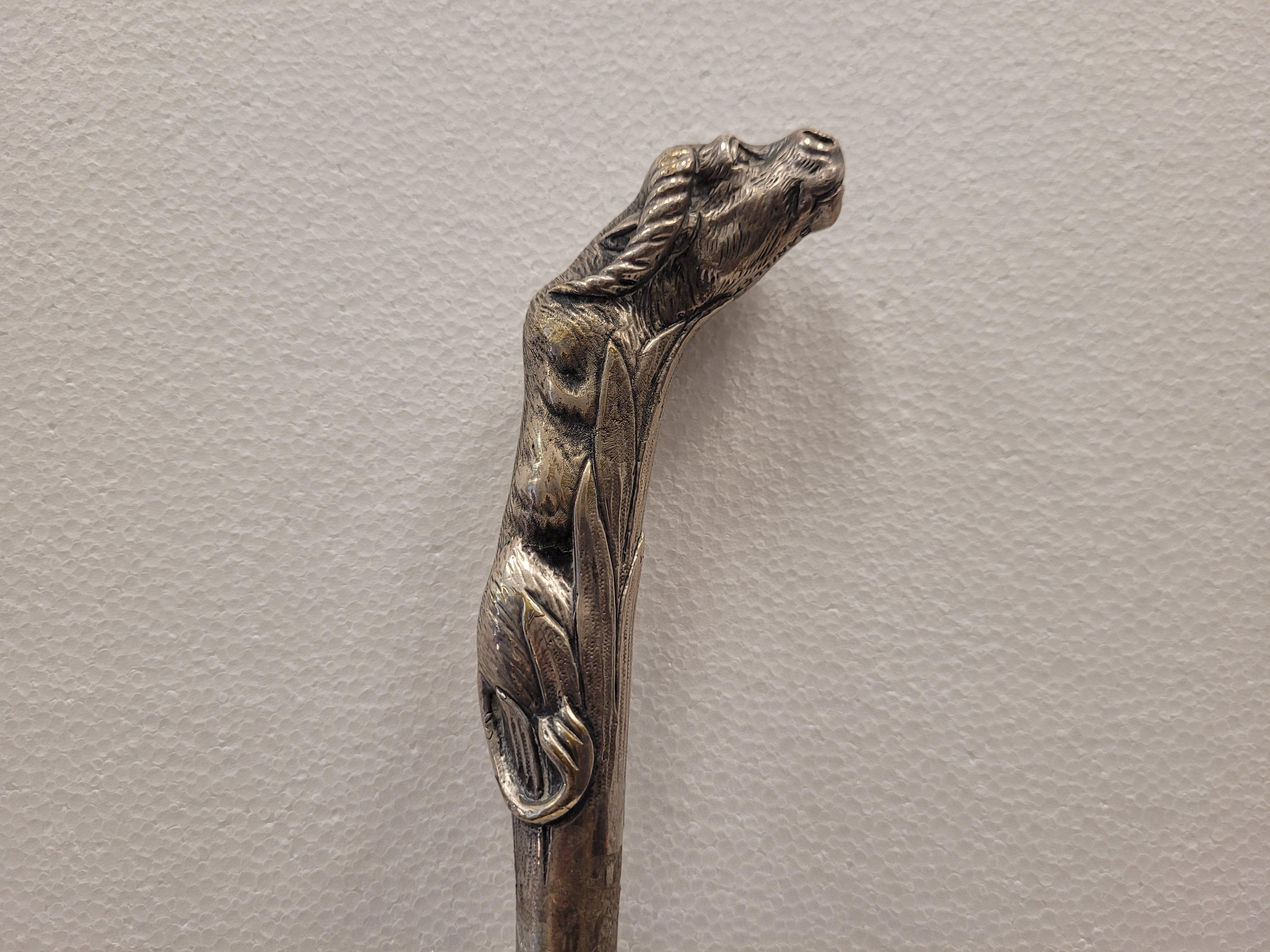 Pair of canes Bastón plata y madera preciosa pp.s. XX – Francia In Good Condition In VALLADOLID, ES