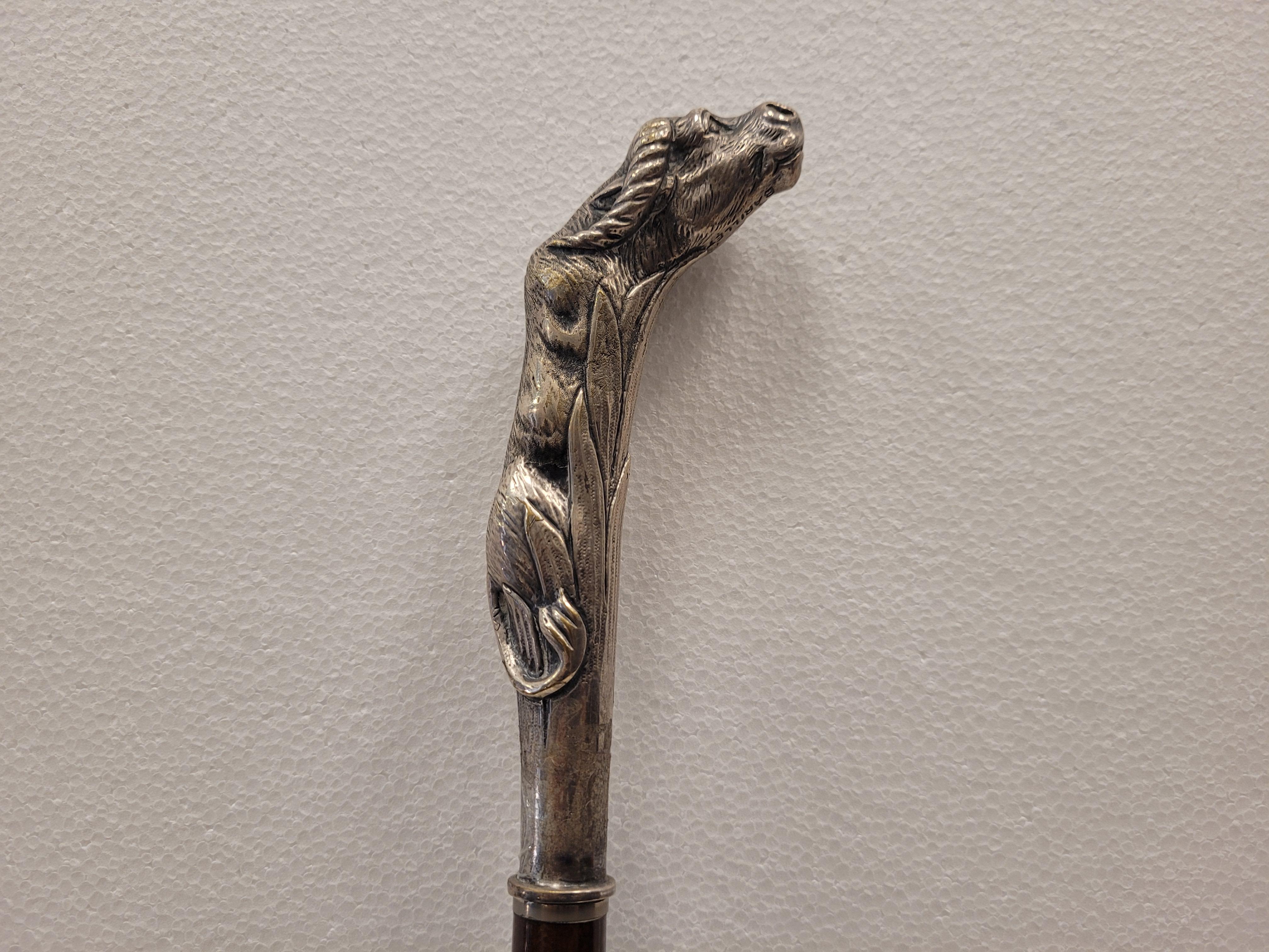 Women's or Men's Pair of canes Bastón plata y madera preciosa pp.s. XX – Francia