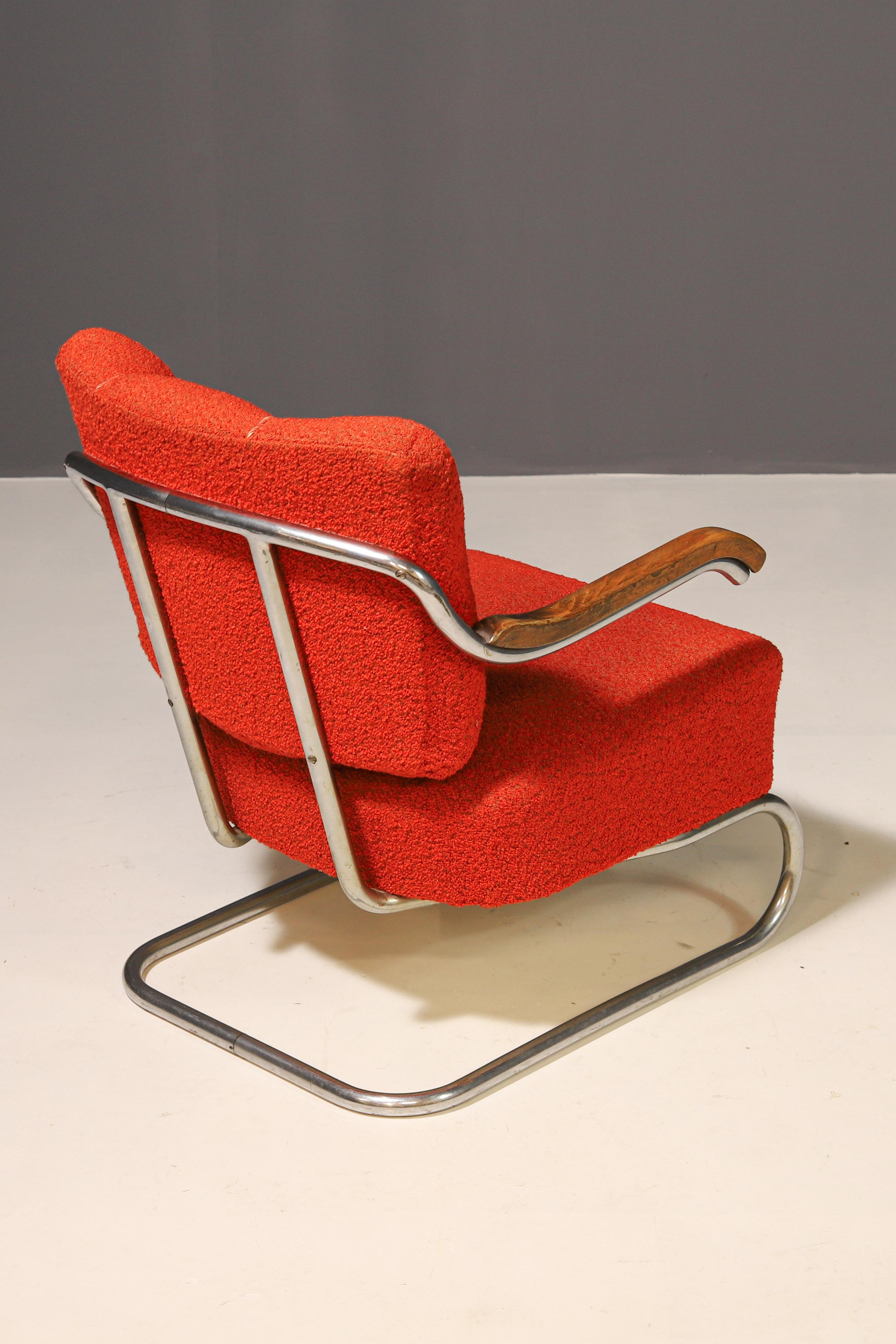 Coppia di poltrone a sbalzo Bauhaus  Thonet, anni '30 in vendita 2