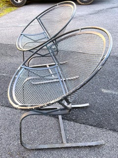 Pair of Cantilever Bouncer Radar Lounge Chairs Tempestini Salterini Clamshell