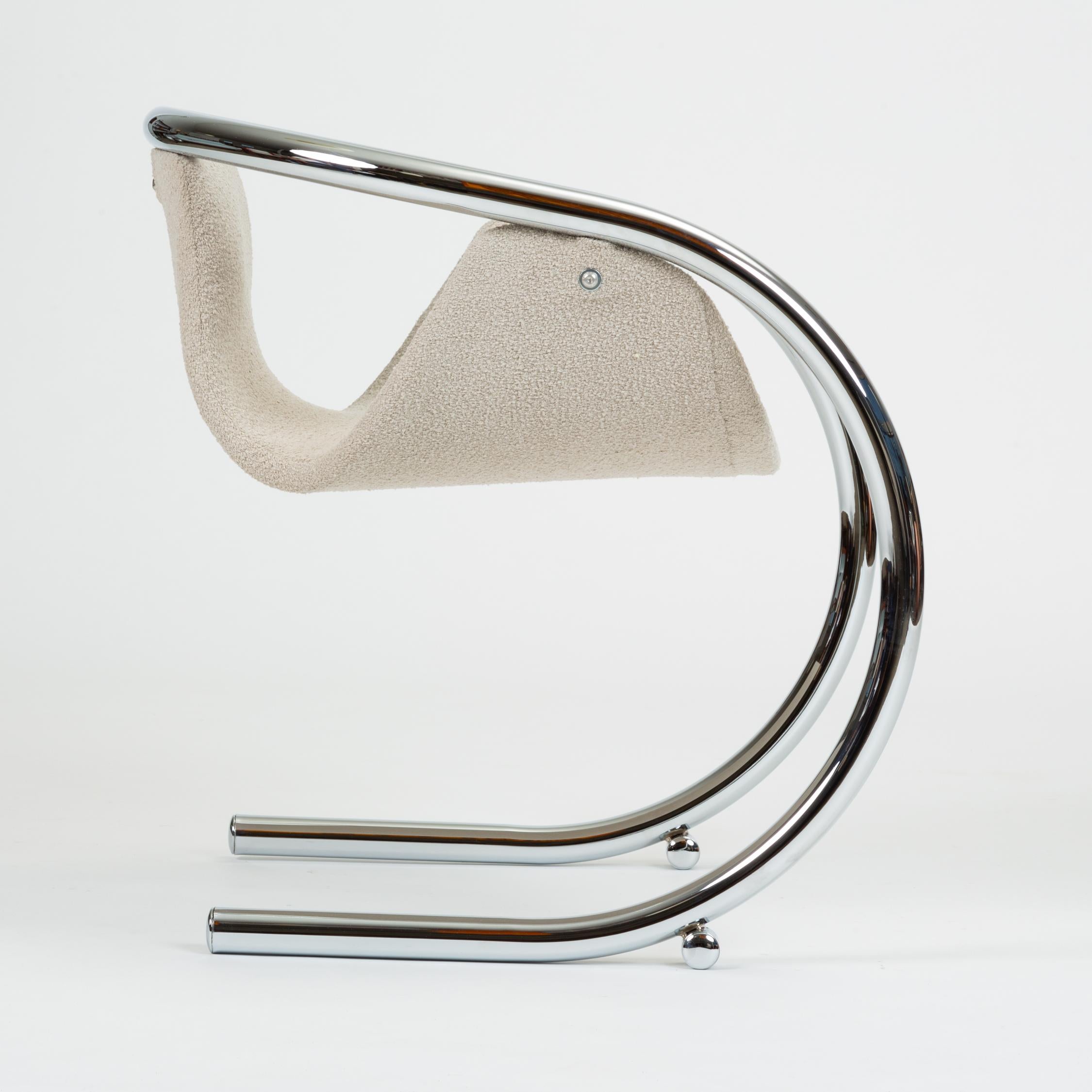 Pair of Cantilevered Lounge Chairs by Byron Botker for Landes 4