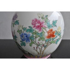 Pair of Canton Porcelain Vases