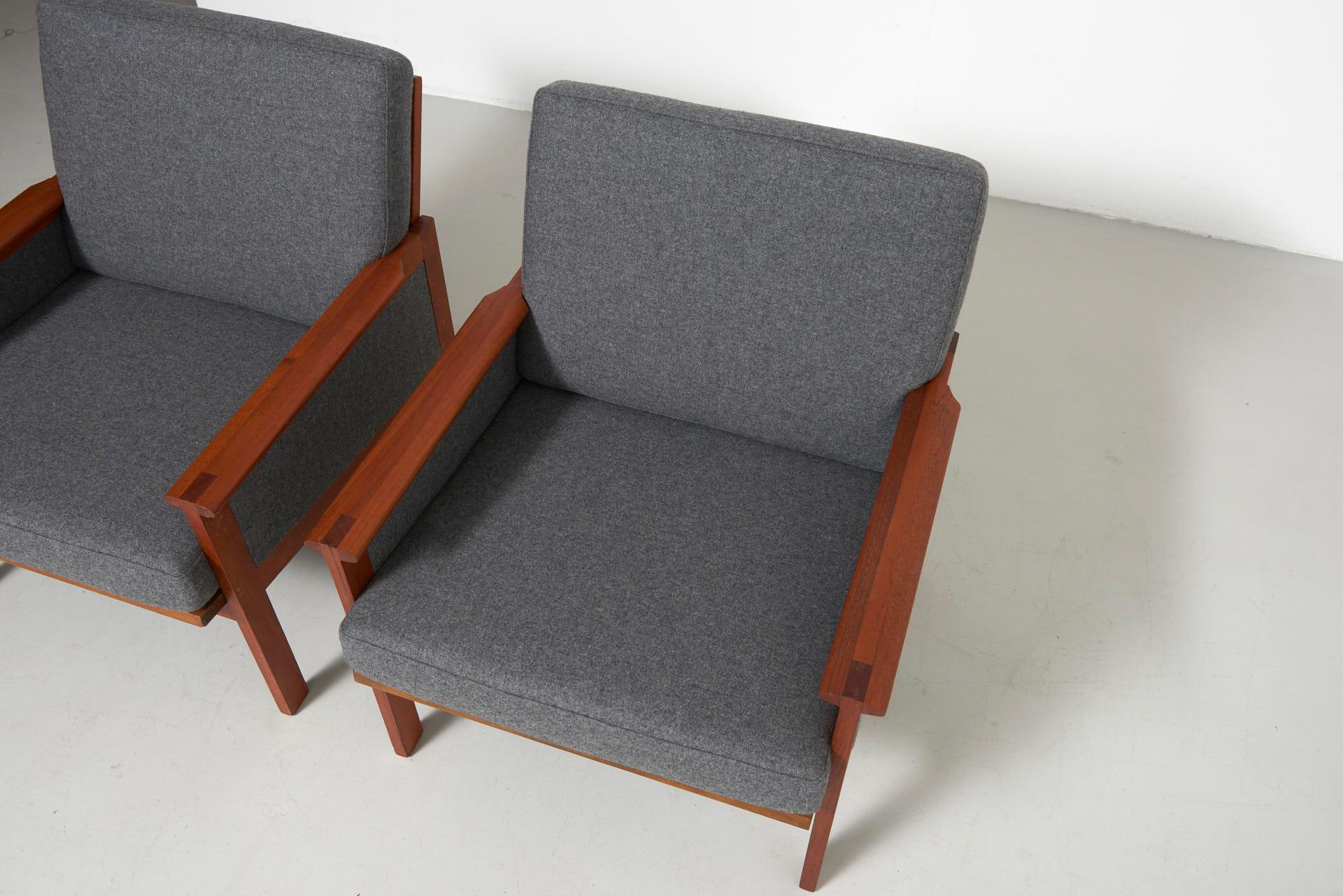 Mid-20th Century Pair of Capella Lounge Chairs by Illum Wikkelsø, 1959