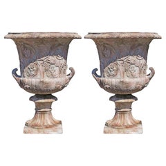 COPPIA DI VASI CAPITOLINO IN TERRACOTTA COPIA DI MUSE CAPITOLINI 21° Secolo 137cm