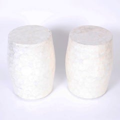 Pair of Capiz Shell Garden Seats
