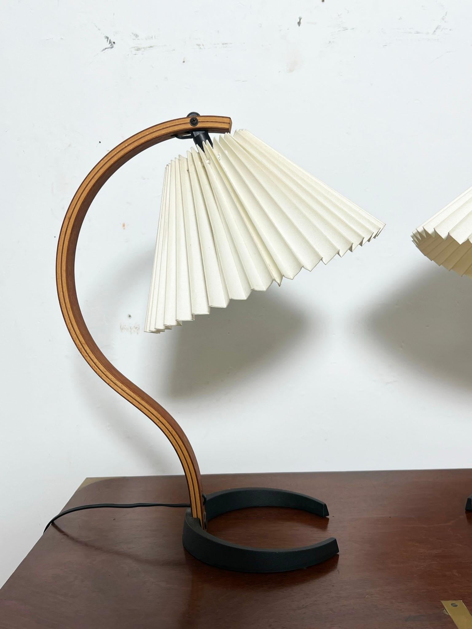 Danish Pair of Caprani Table Lamps Circa 1970s