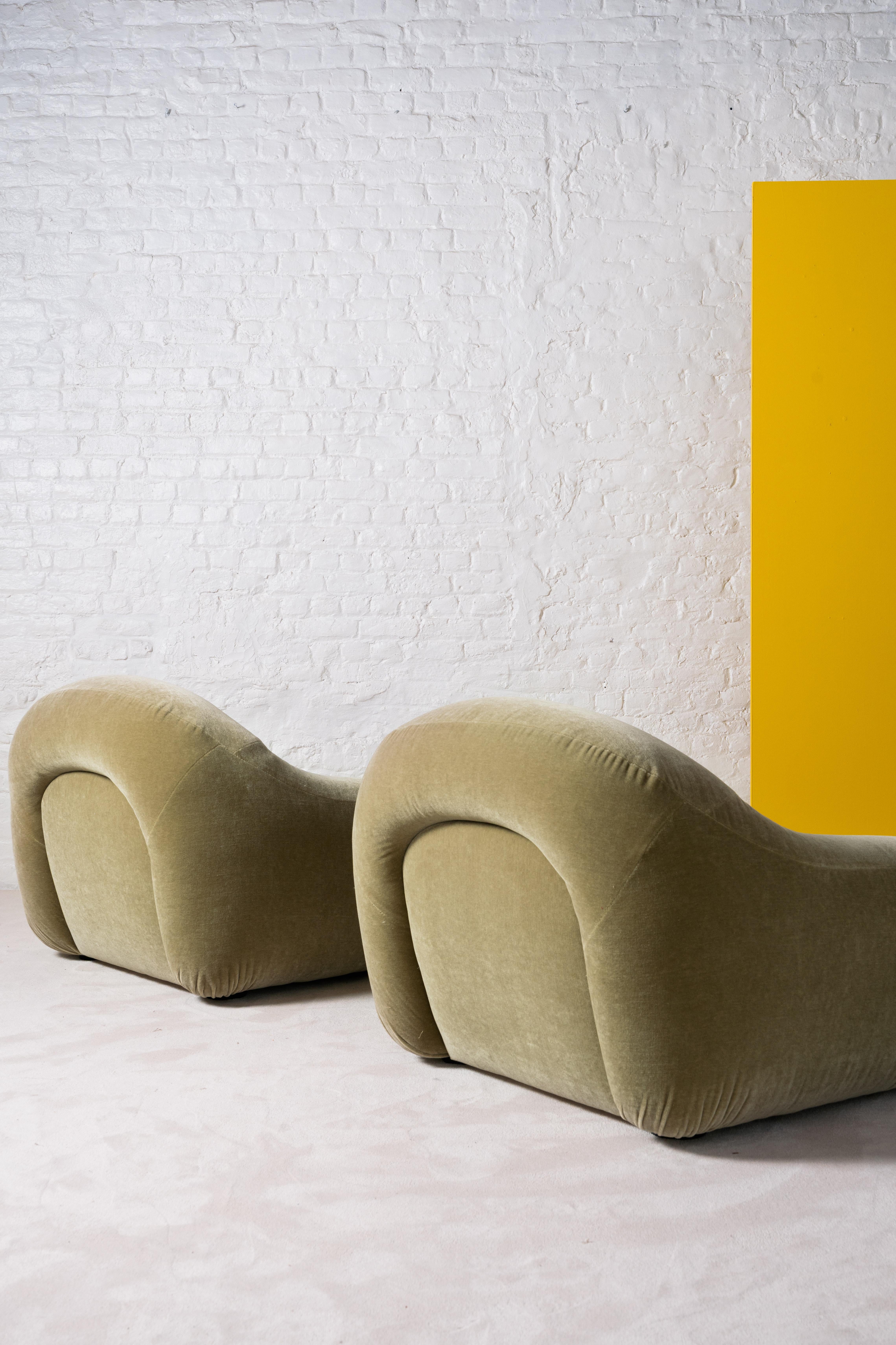 Paar Capriccio Sessel (Textil) im Angebot