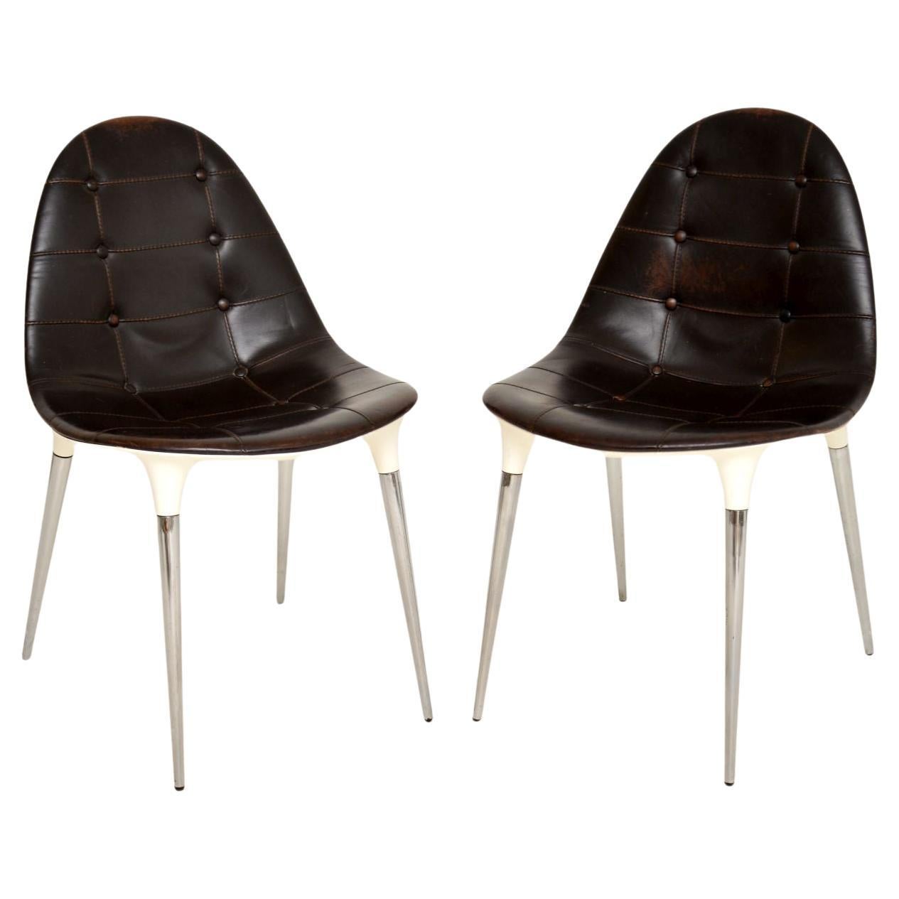 Paar Caprice-Ess-/Beistellstühle von Philippe Starck für Cassina