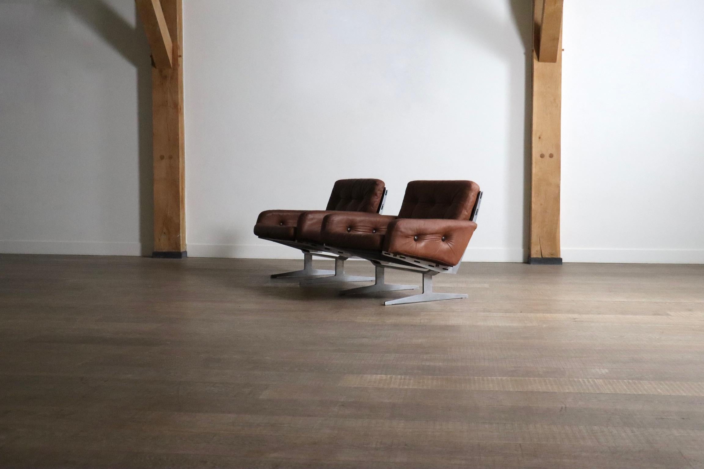 Paire de chaises longues Caravelle par Paul Leidersdorff, Danemark 1965 en vente 5