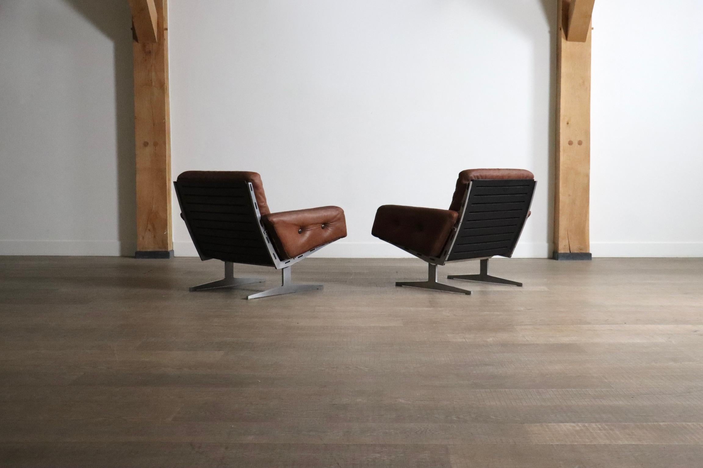 Paire de chaises longues Caravelle par Paul Leidersdorff, Danemark 1965 en vente 2