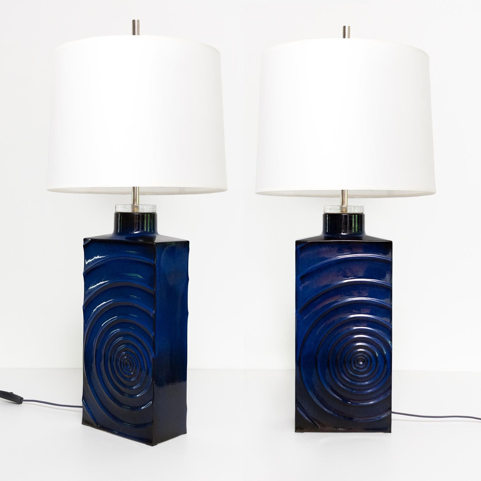 Mid-Century moderno Coppia di Cari Zalloni  Lampade 