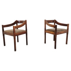Pair of Carimate Armchairs by Vico Magistretti, 1960s