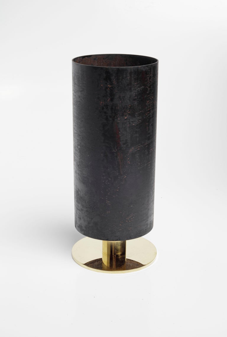 Brass Pair of Carl Auböck #7247 Vases, Austria For Sale