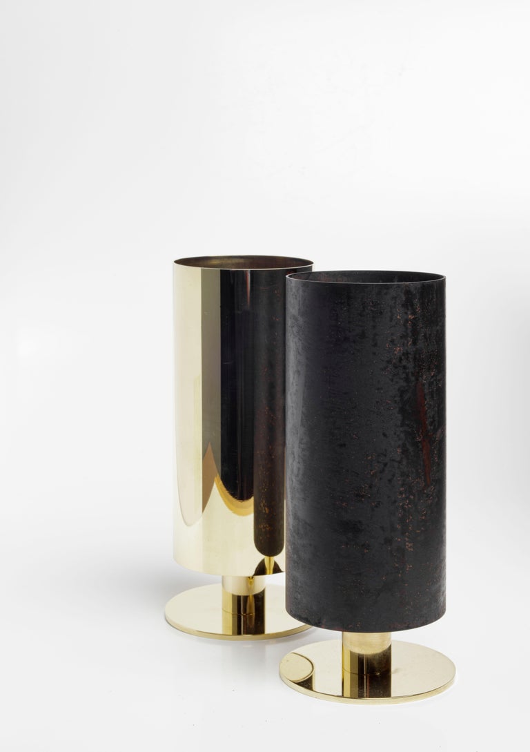 Pair of Carl Auböck #7247 Vases, Austria For Sale 1