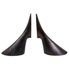 Pair of Carl Auböck Model #3651 Brass Bookends