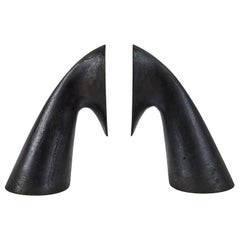 Pair of Carl Auböck Model #3654 Brass Bookends