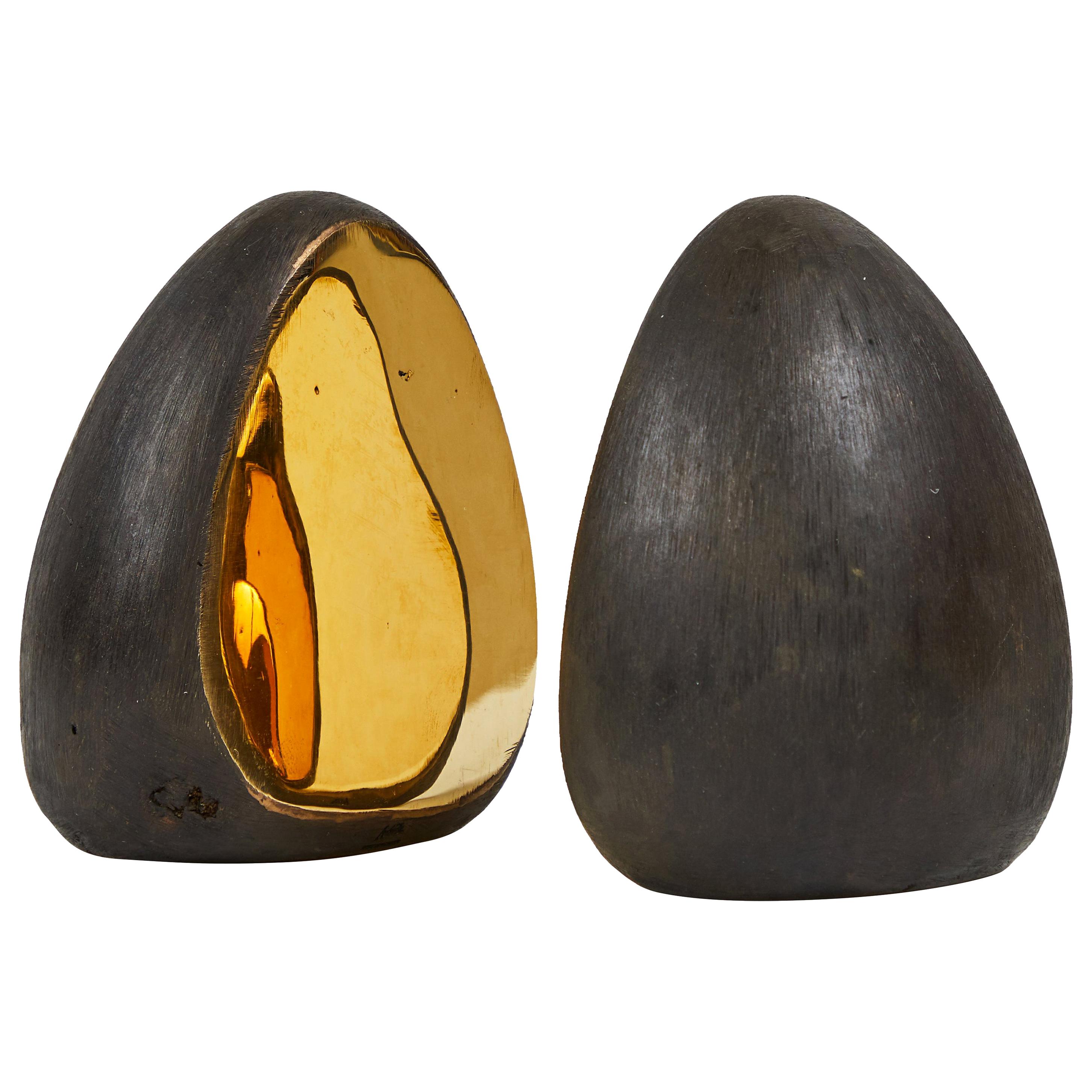 Pair of Carl Auböck Model #4636 Brass Bookends