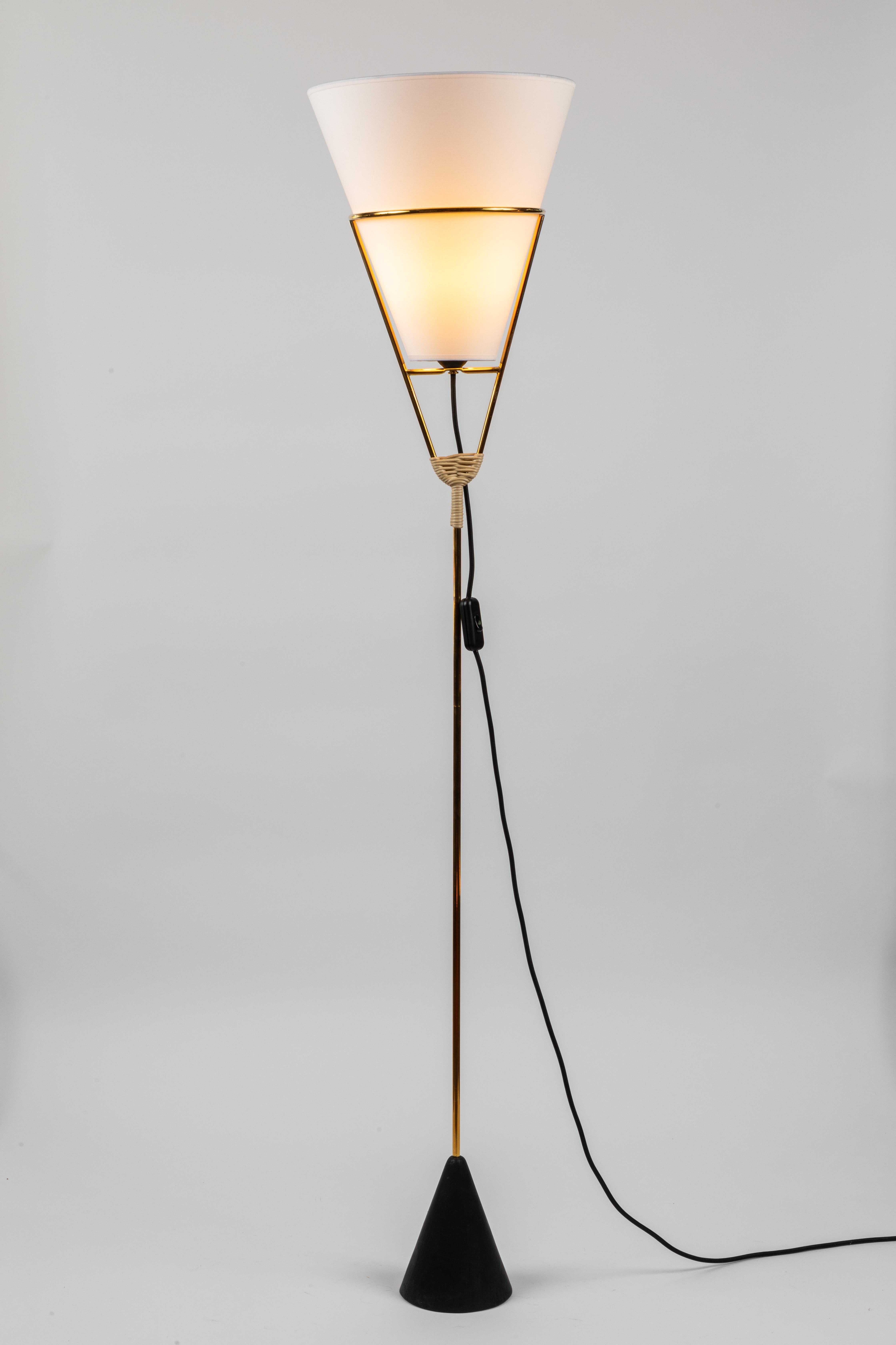Brass Pair of Carl Auböck Vice Versa Floor Lamps For Sale