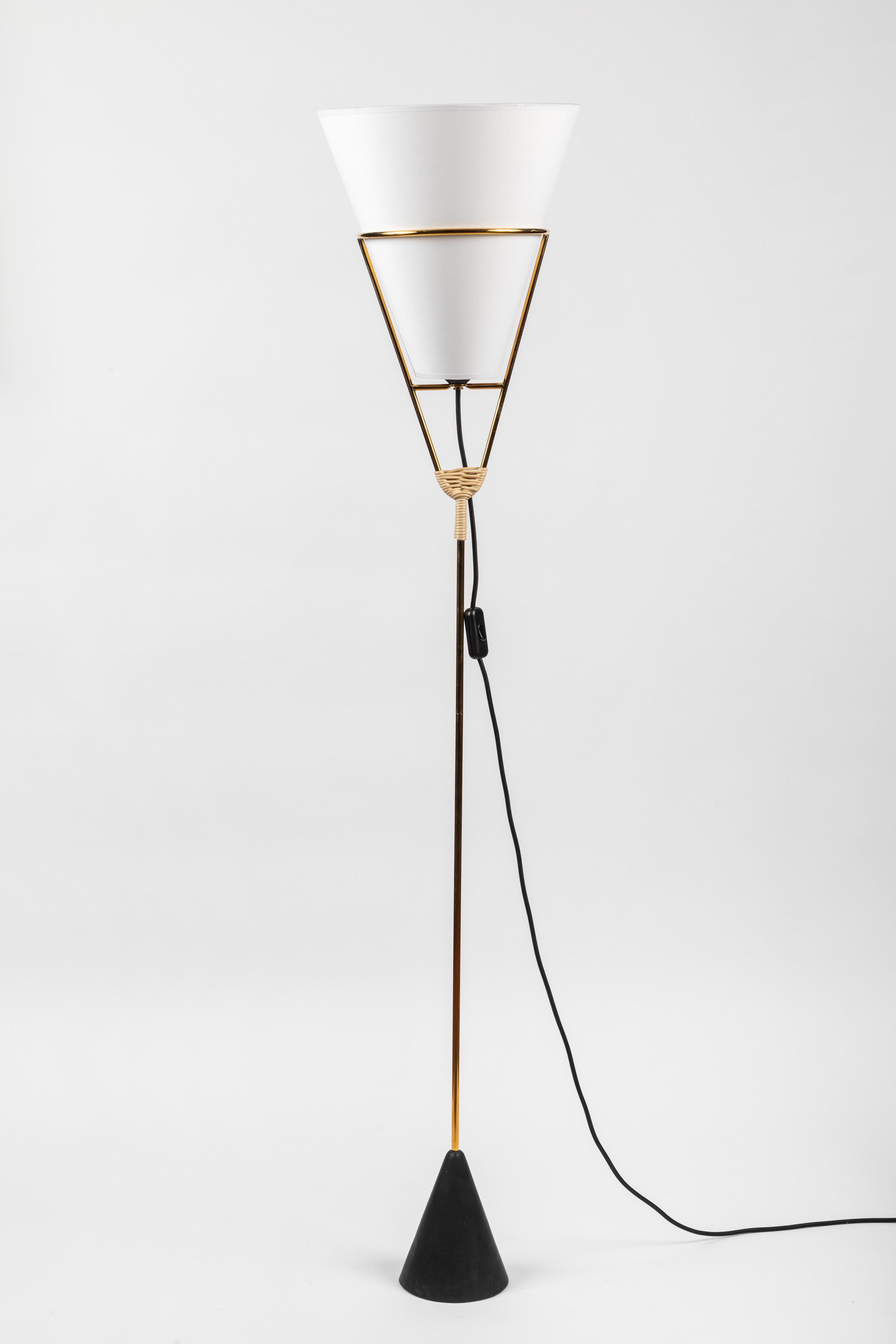 Contemporary Pair of Carl Auböck Vice Versa Floor Lamps For Sale