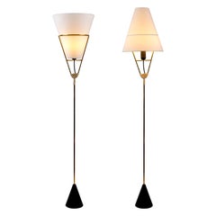 Pair of Carl Auböck Vice Versa Floor Lamps