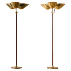 Pair of Carl-Axel Acking floor lamps, Sweden, 1940s