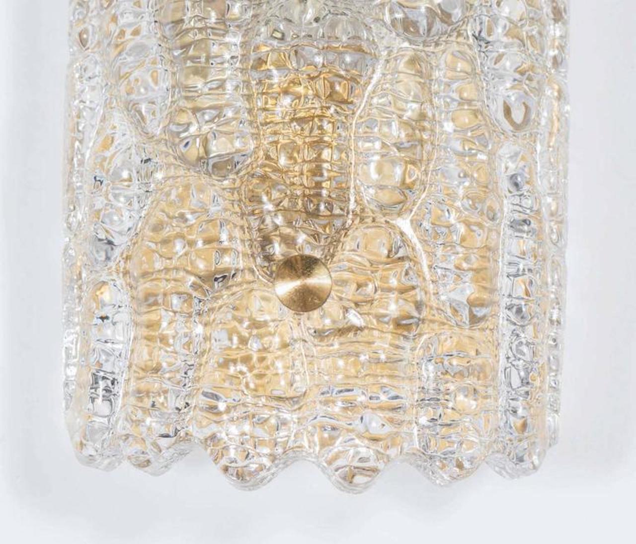 Scandinavian Modern Pair of Carl Fagerlund for Orrefors Sconces, 4 Pairs Available For Sale