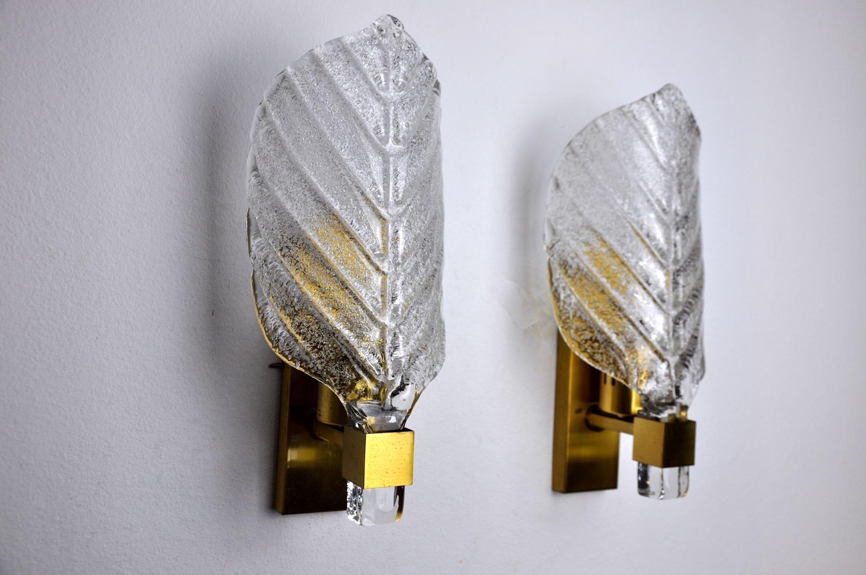 Hollywood Regency Pair of Carl Fagerlund Wall Lights, 1960s For Sale