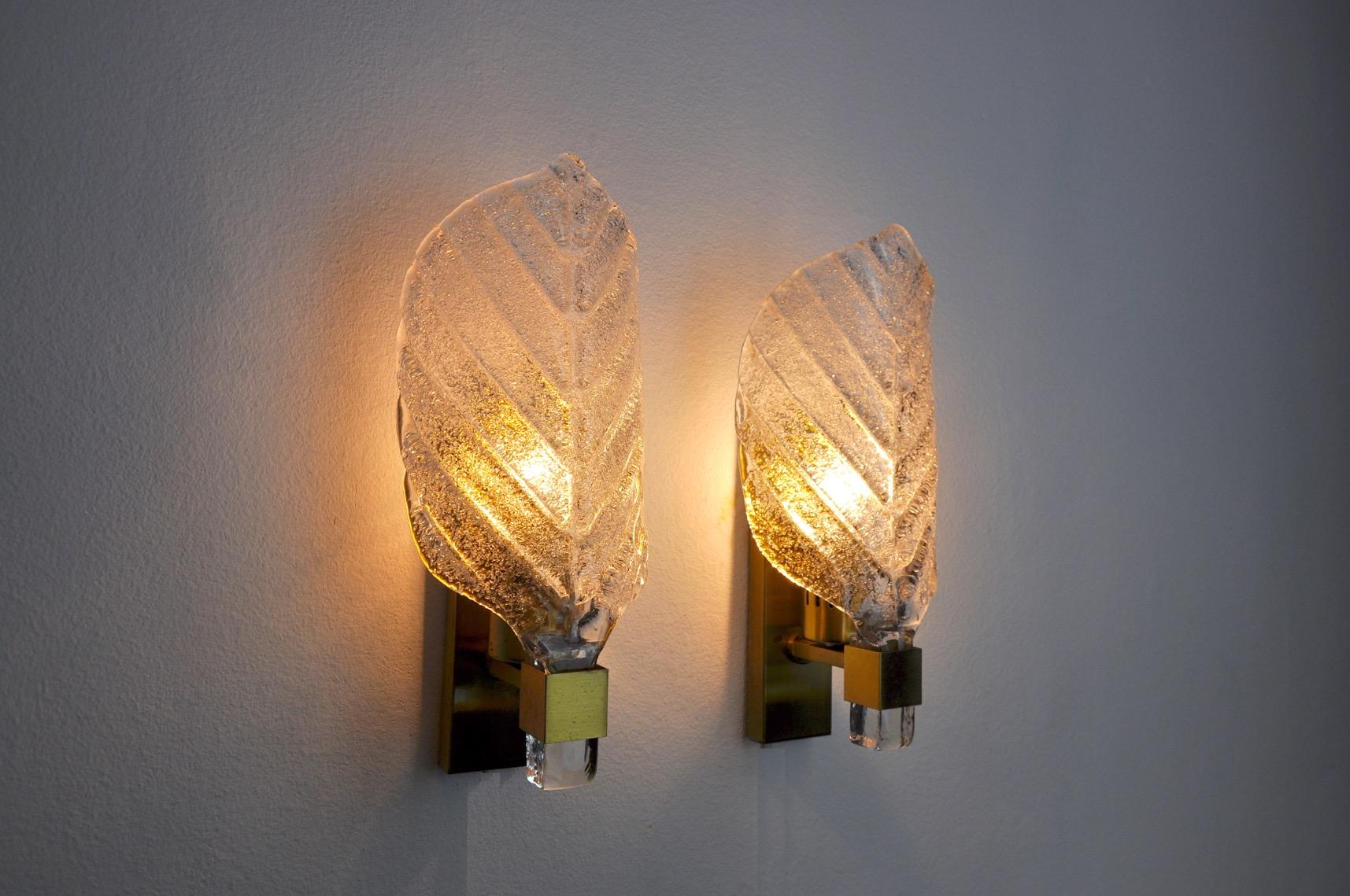 Mid-20th Century Pair of Carl Fagerlund Wall Lights, 1960s For Sale