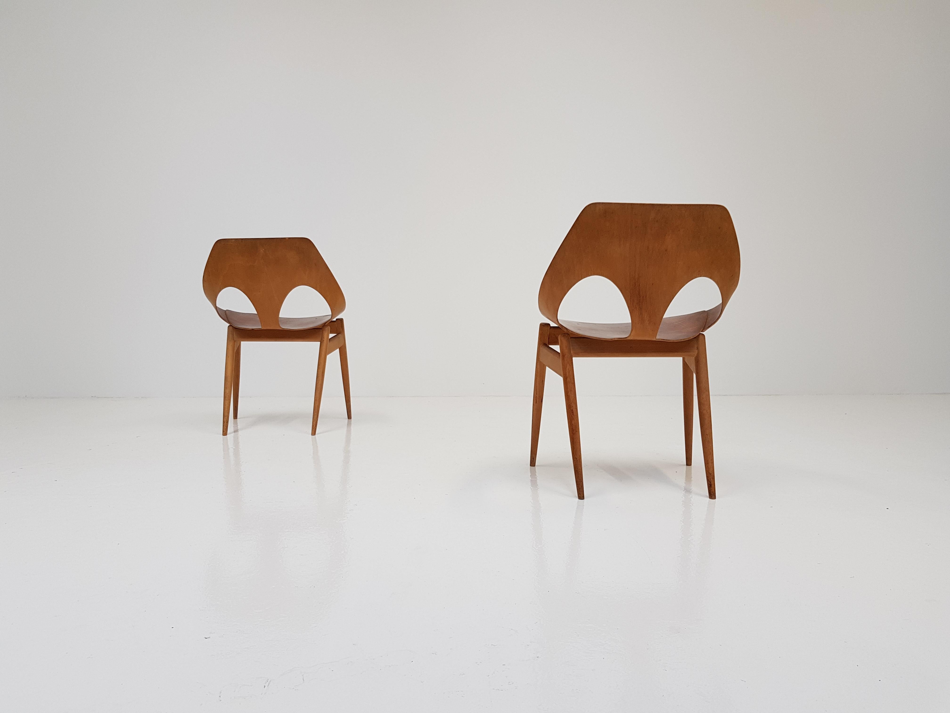 Pair of Carl Jacobs & Frank Guille Designed 'Jason' Chairs for Kandya, 1950s In Good Condition In London Road, Baldock, Hertfordshire