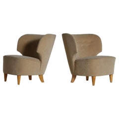 Pair of Carl-Johan Boman Chairs, Finland, For Reupholstery