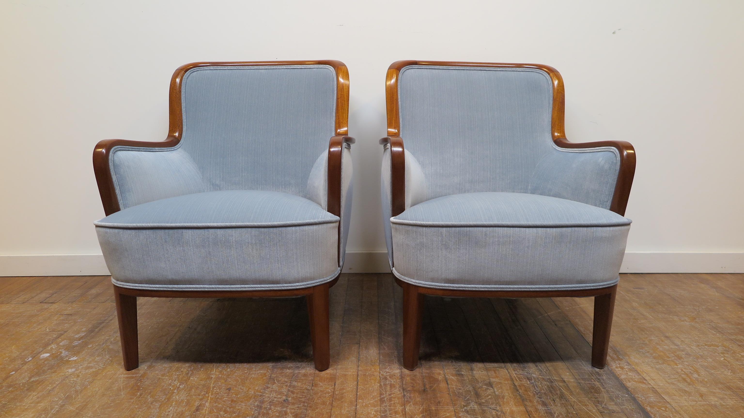 Swedish Pair of Carl Malmsten Chairs