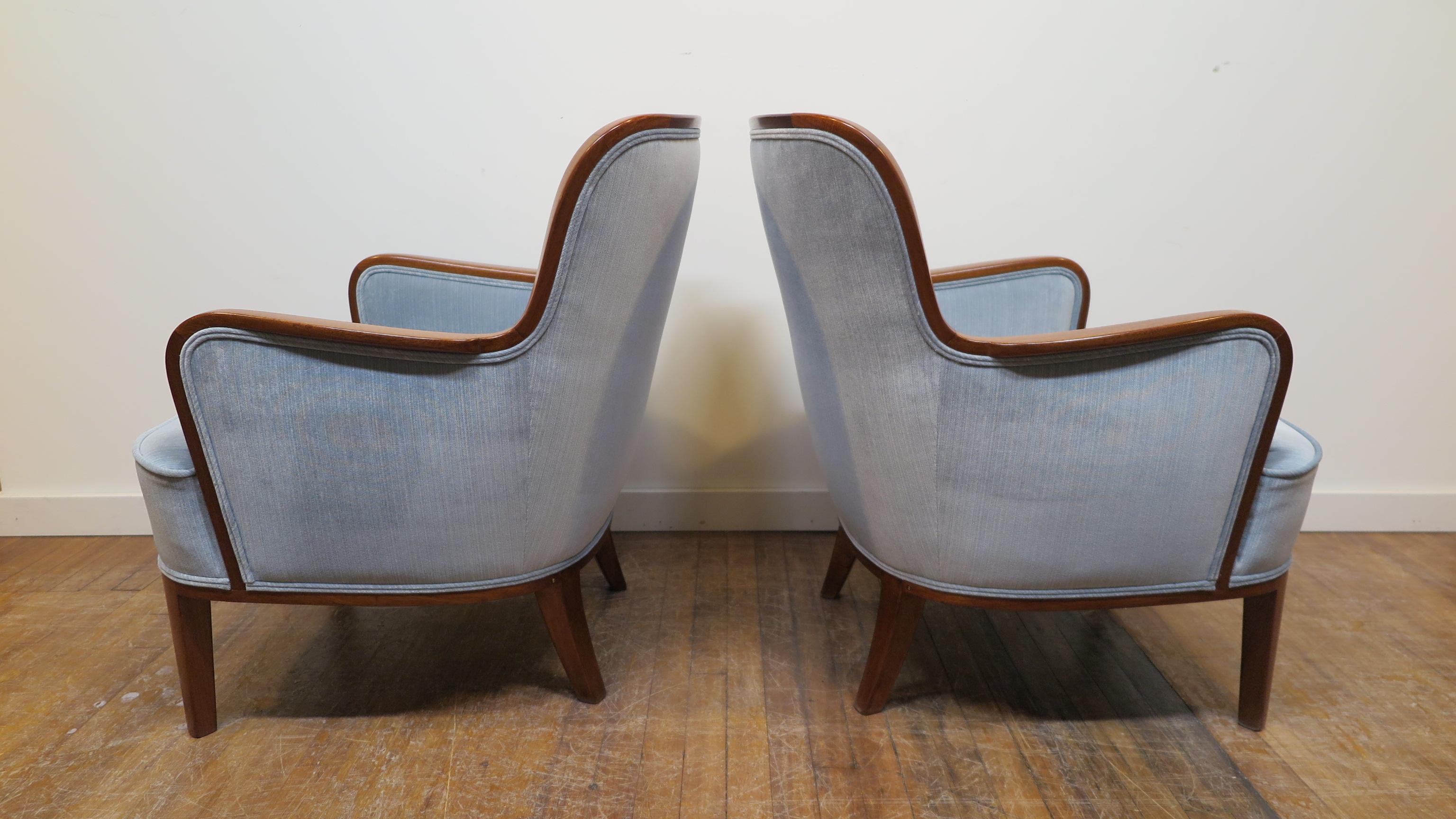 Pair of Carl Malmsten Chairs In Excellent Condition In New York, NY
