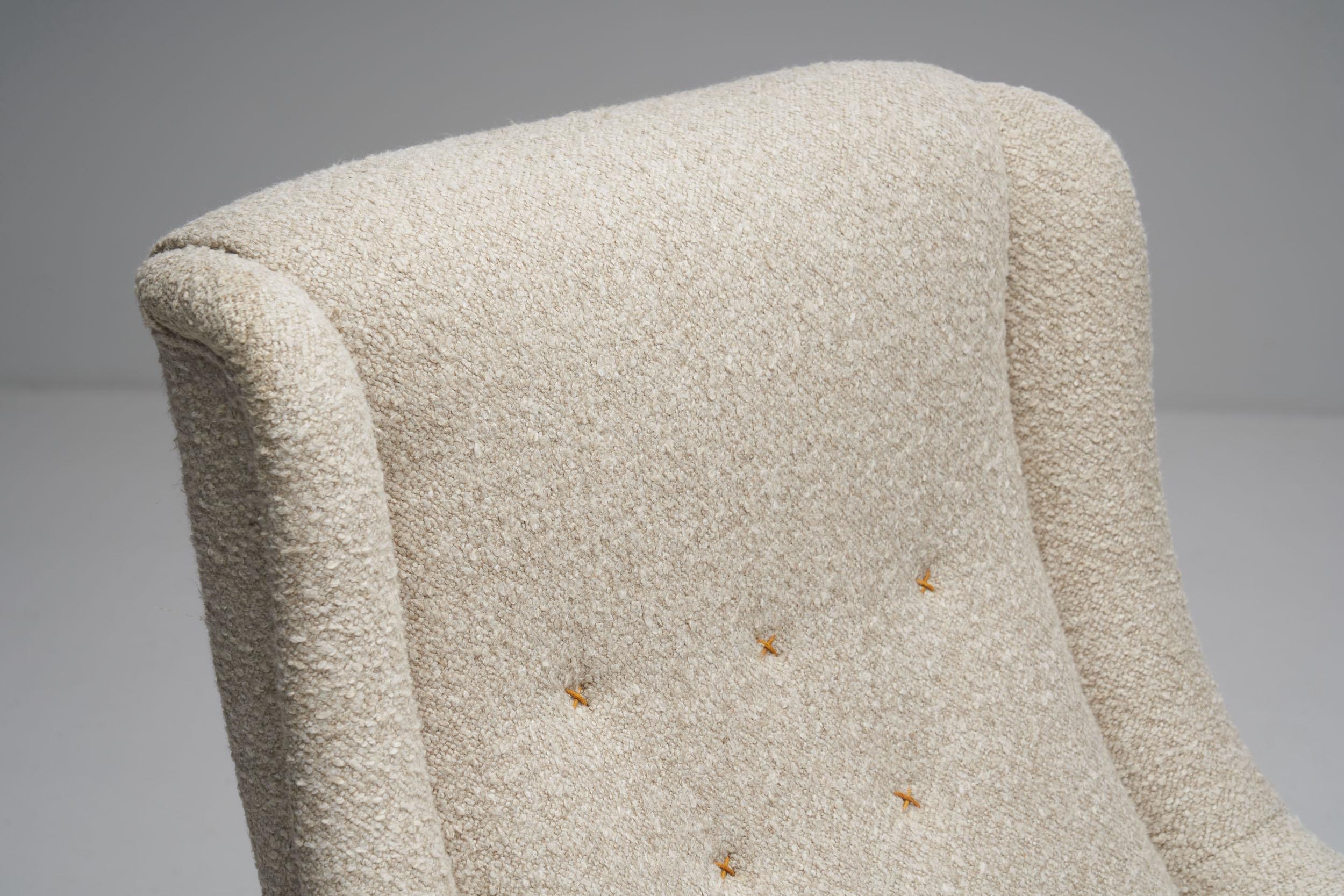 Pair of Carl Malmsten “Oskar” Armchairs for O.H. Sjögren, Sweden 1930s in vendita 3