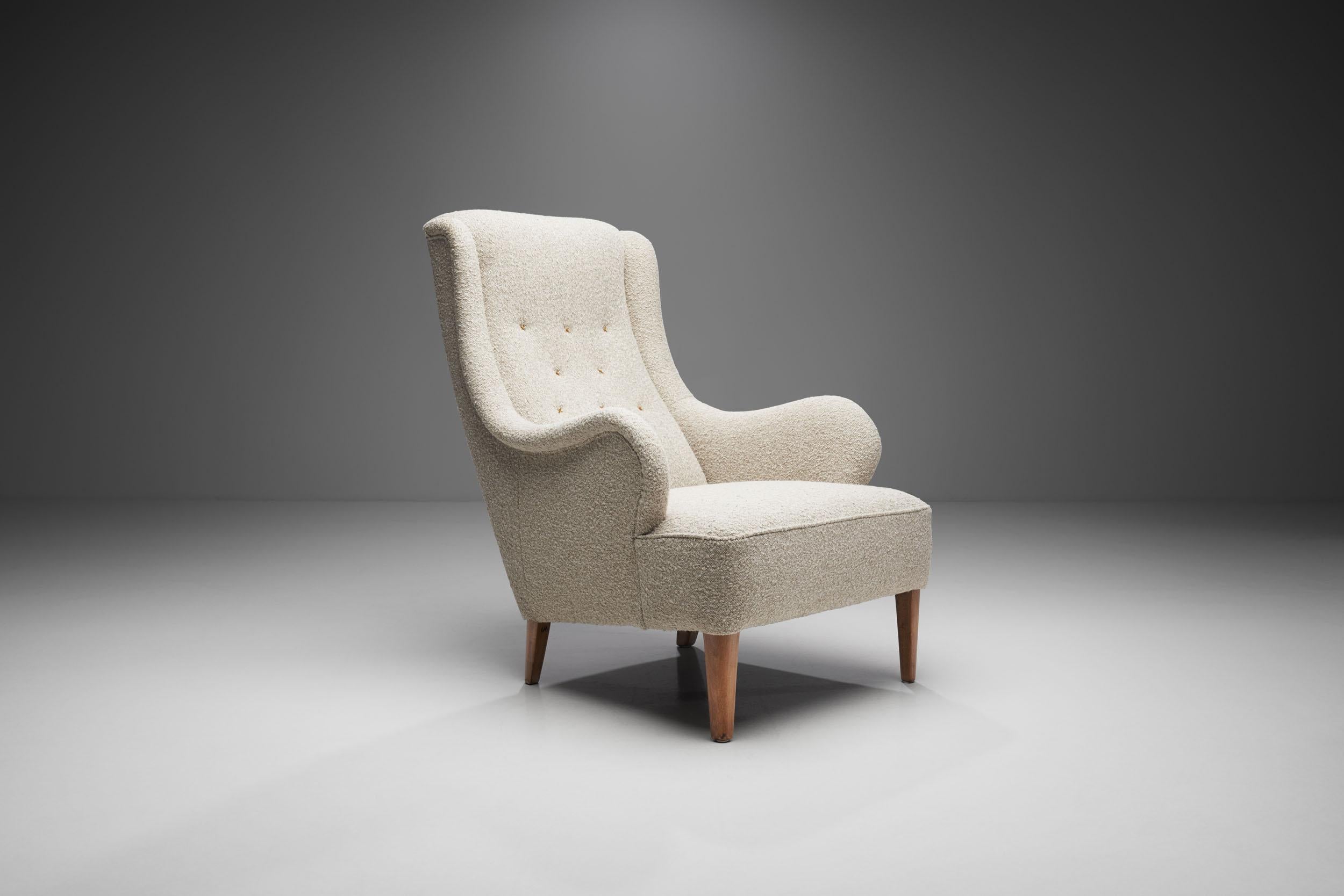 Pair of Carl Malmsten “Oskar” Armchairs for O.H. Sjögren, Sweden 1930s in vendita 1