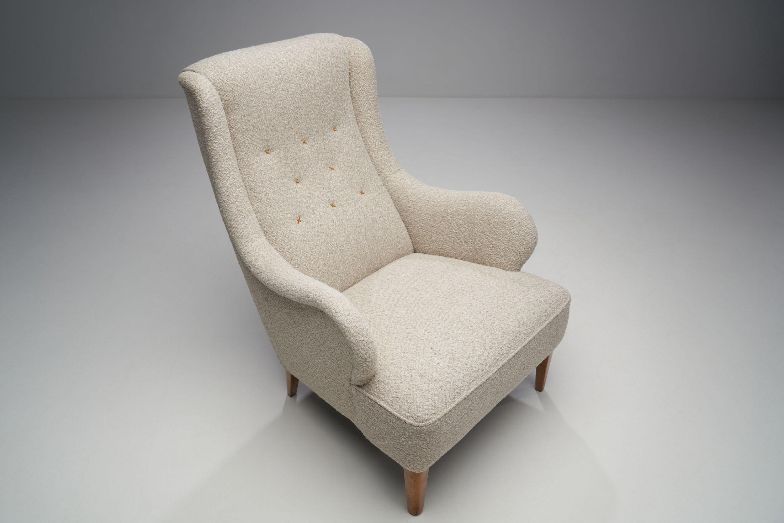 Pair of Carl Malmsten “Oskar” Armchairs for O.H. Sjögren, Sweden 1930s in vendita 2