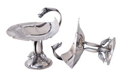 Pair of Carl Poul Peterson Sterling Silver Compotes